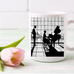 The vintage Pianist Coffee Mug