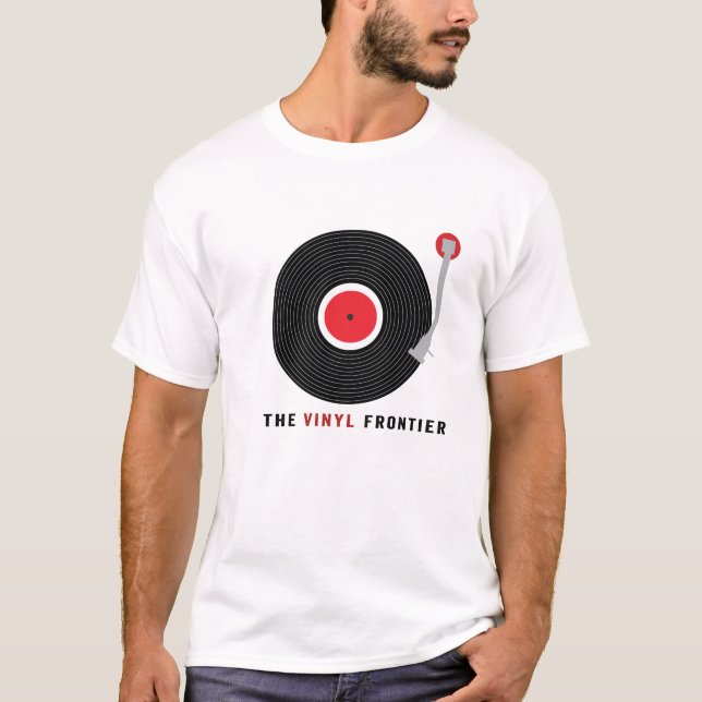 The Vinyl Frontier Men's T-shirt (Front)