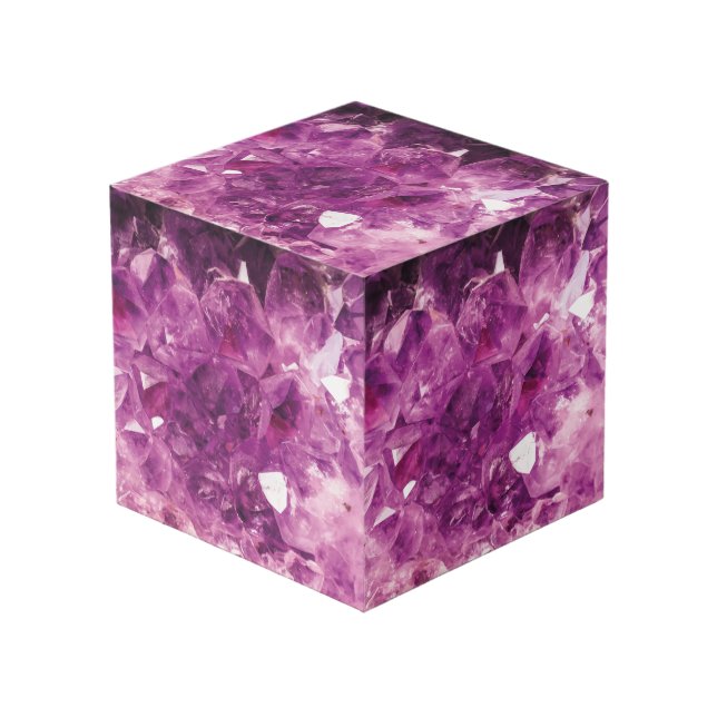 The Violet Crystal Cube (Front Angled)