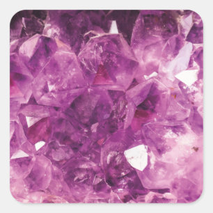 The Violet Crystal Square Sticker
