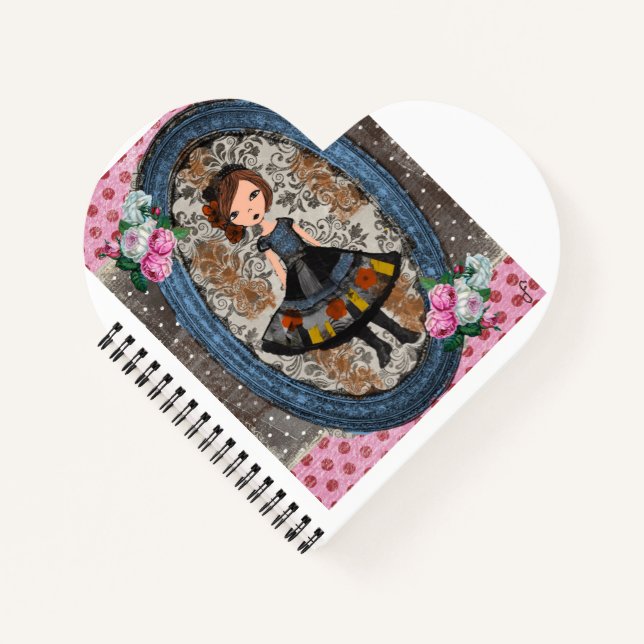 The Violet Paper Doll: A Tale of Plum & Petals Notebook (Front)