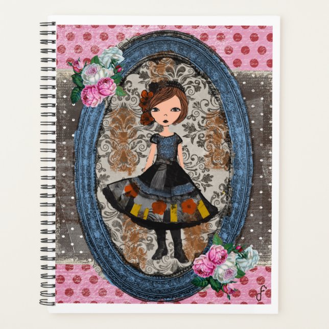 The Violet Paper Doll: A Tale of Plum & Petals Planner (Front)