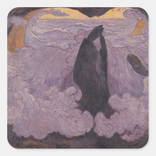 The Violet Wave, c.1895-6 Square Sticker