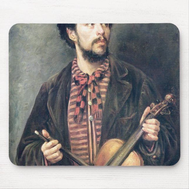The Violin Player Mouse Pad (Front)