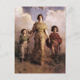 The Virgin 1893 Abbott Handerson Thayer Holiday Postcard