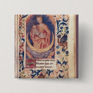The Virgin and Child 15 Cm Square Badge