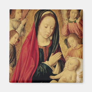 The Virgin and Child Adored by Angels Magnet