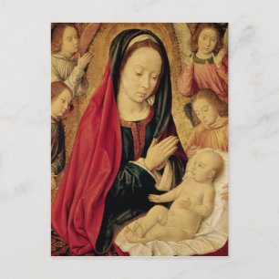 The Virgin and Child Adored by Angels Postcard