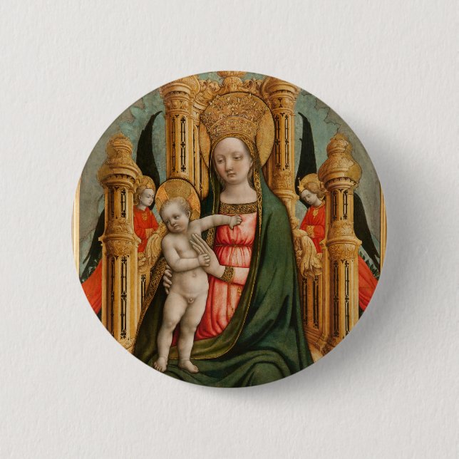 “The Virgin and Child” art button (Front)