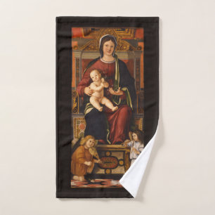 “The Virgin and Child” art hand towel