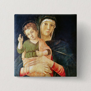 The Virgin and Child Blessing, 1460-70 15 Cm Square Badge