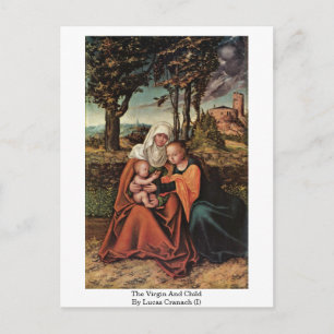The Virgin And Child By Lucas Cranach (I) Postcard