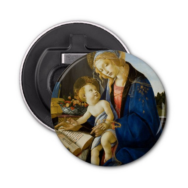 The Virgin and Child by Sandro Botticelli Bottle Opener (Front)