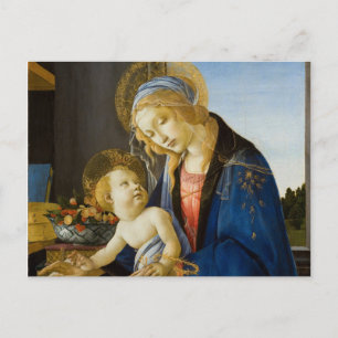 The Virgin and Child by Sandro Botticelli Postcard