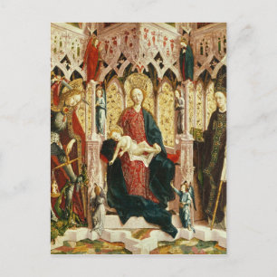 The Virgin and Child Enthroned, c.1475 Postcard