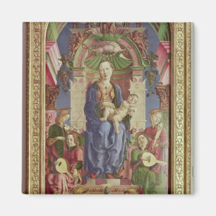 The Virgin and Child Enthroned, mid 1470s Magnet