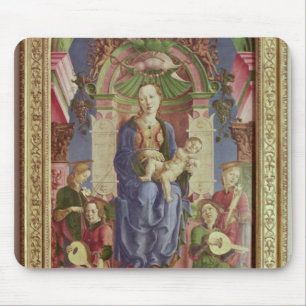 The Virgin and Child Enthroned, mid 1470s Mouse Pad