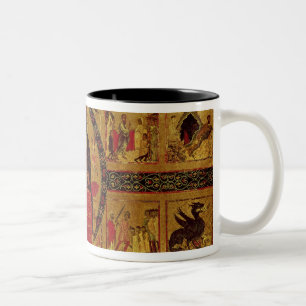 The Virgin and Child Enthroned Two-Tone Coffee Mug