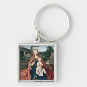 The Virgin and Child in a Landscape Key Ring