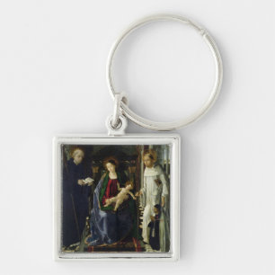 The Virgin and Child (oil) Key Ring