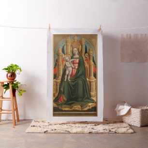 “The Virgin and Child” religious art custom fa Fabric