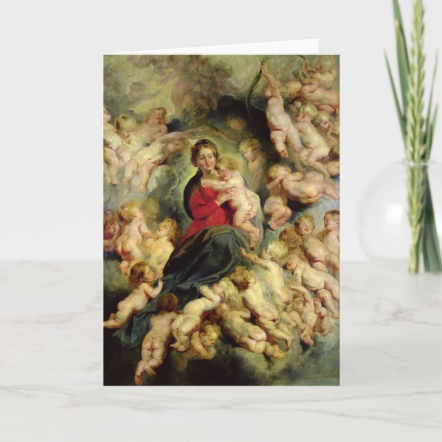 The Virgin and Child surrounded Card (Front)