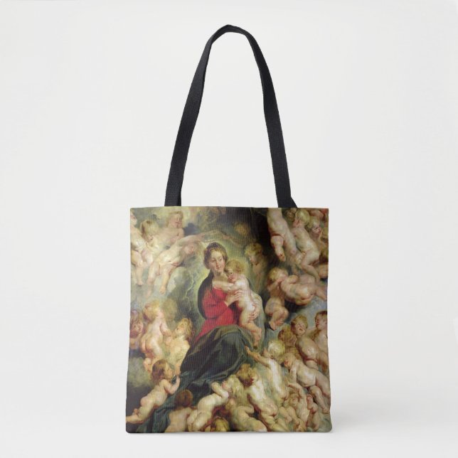 The Virgin and Child surrounded Tote Bag (Front)