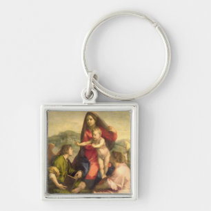 The Virgin and Child with a Saint and an Angel, c. Key Ring