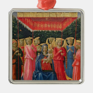 The Virgin and Child with Angels, c.1440-50 Metal Tree Decoration