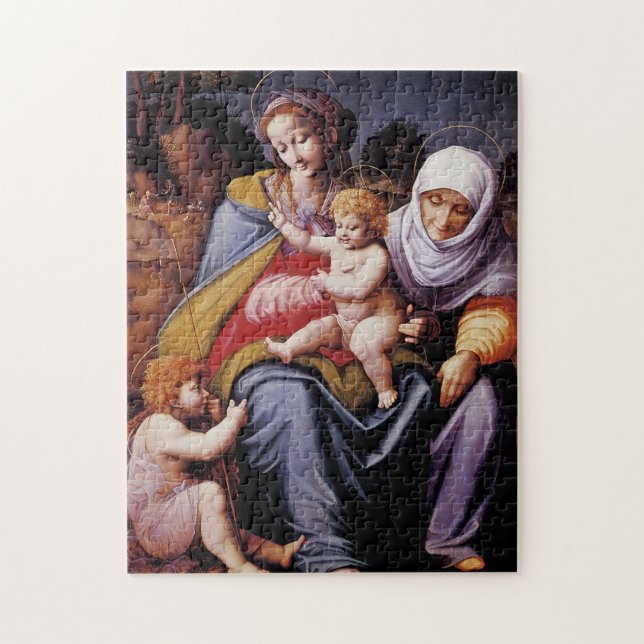 The Virgin and Child with Saint Elizabeth Jigsaw Puzzle (Vertical)