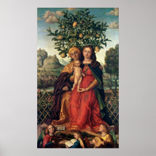 The Virgin and Child with St Anne, 1510-18 Poster