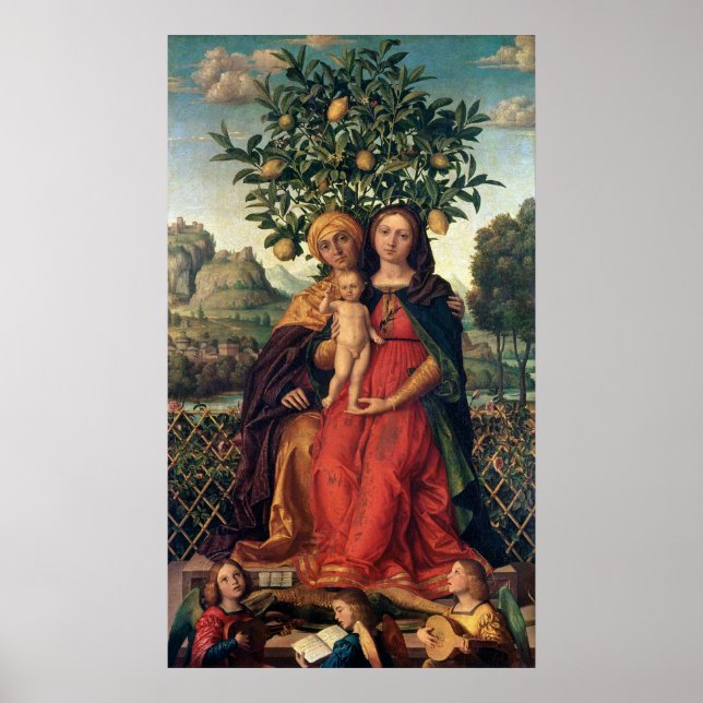 The Virgin and Child with St Anne, 1510-18 Poster (Front)
