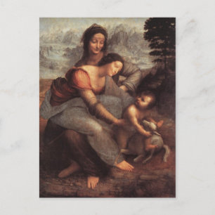 The Virgin and Child with St Anne Postcard