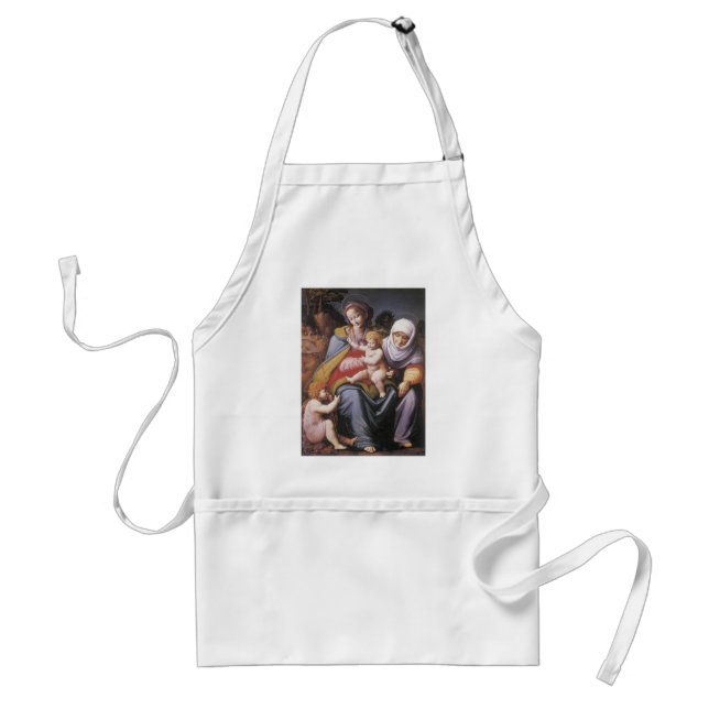 The Virgin and Child with St Elizabeth Standard Apron (Front)