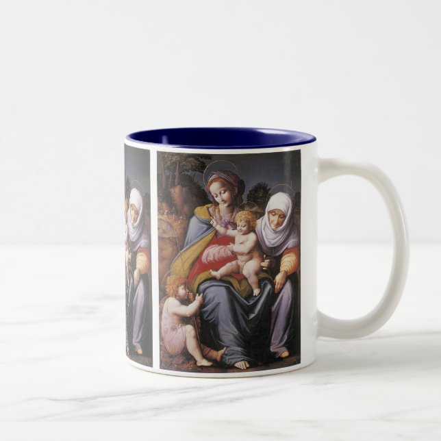 The Virgin and Child with St Elizabeth Two-Tone Coffee Mug (Right)