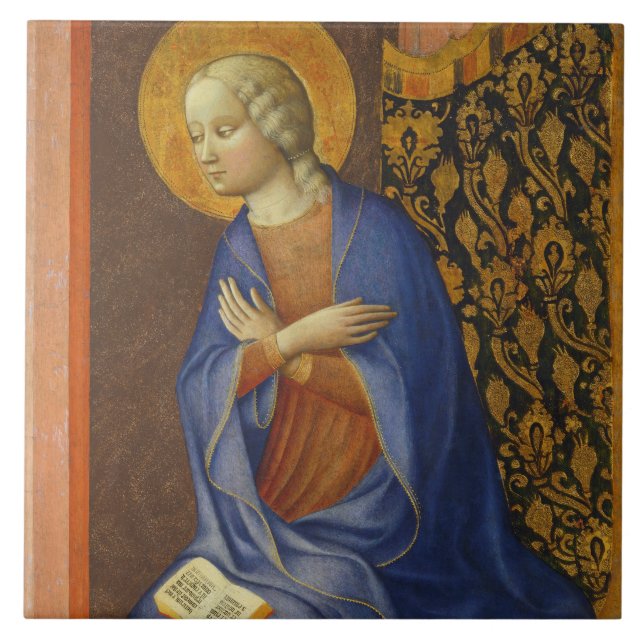 The Virgin Annunciate, c. 1430 (tempera on panel) Ceramic Tile (Front)