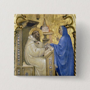The Virgin appearing to St. Bernard, detail from a 15 Cm Square Badge