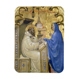 The Virgin appearing to St. Bernard, detail from a Magnet