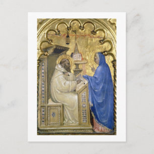 The Virgin appearing to St. Bernard, detail from a Postcard