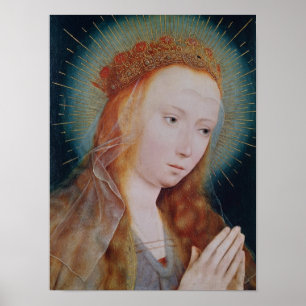 The Virgin at Prayer Poster