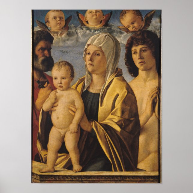 The Virgin & Child with St. Peter & St. Poster (Front)