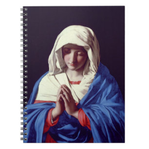 The Virgin in Prayer, 1640-50 (oil on canvas) Notebook
