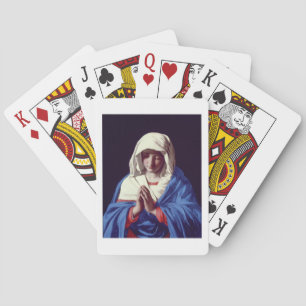 The Virgin in Prayer, 1640-50 (oil on canvas) Playing Cards