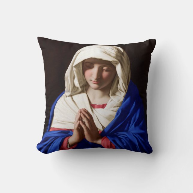 The Virgin in Prayer, Sassoferrato Cushion (Front)