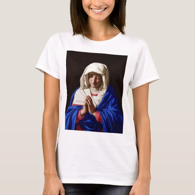 The Virgin in Prayer, Sassoferrato T-Shirt (Front)