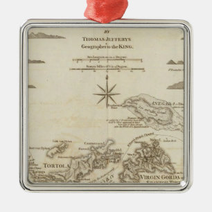 The Virgin Islands Metal Ornament