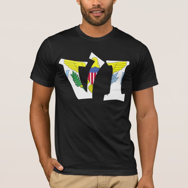 The Virgin Islands (VI) & Puerto Rico (PR) T-Shirt (Front)