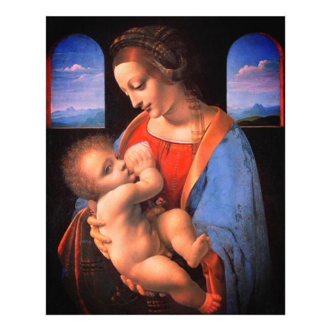The Virgin Mary Breastfeeding The Christ Child-324 Photo Print (Front)