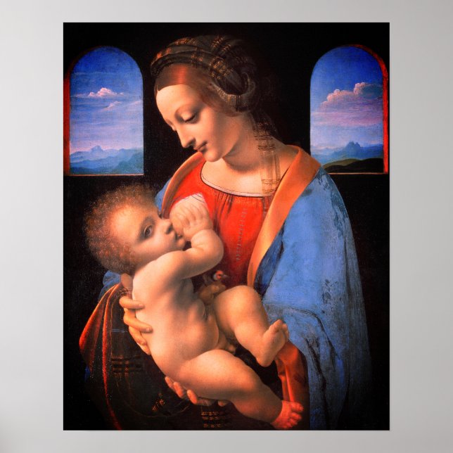 The Virgin Mary Breastfeeding The Christ Child-324 Poster (Front)