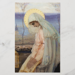 “The Virgin Mary” by Mikhail Nesterov Stationery
